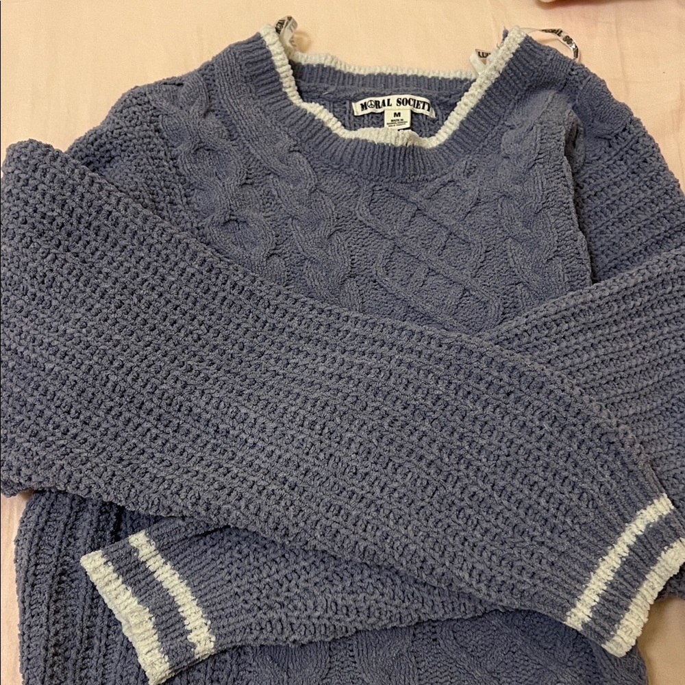 Soft Cropped Knit Sweater